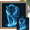 Tiger-11CT Stamped Cross Stitch 45*45cm tapestrymarket