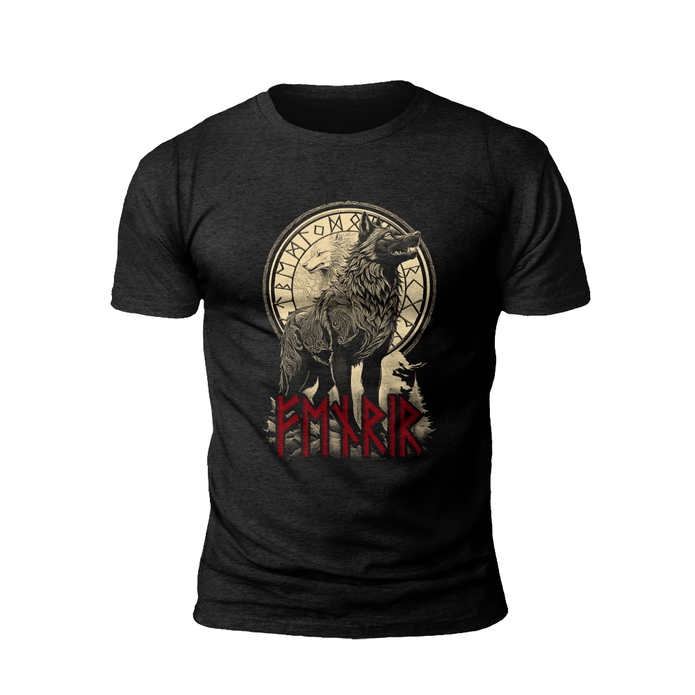 Fenrir's Fury: Norse Mythology T-Shirt