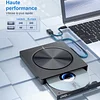 USB 7-in-1 Multi-functional Optical Drive, Desktop External DVD Burner, Laptop Universal Optical Drive Expansion Dock