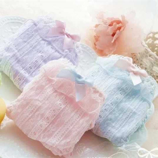 5 Colors Candy Bubble Lace Undies SP164914