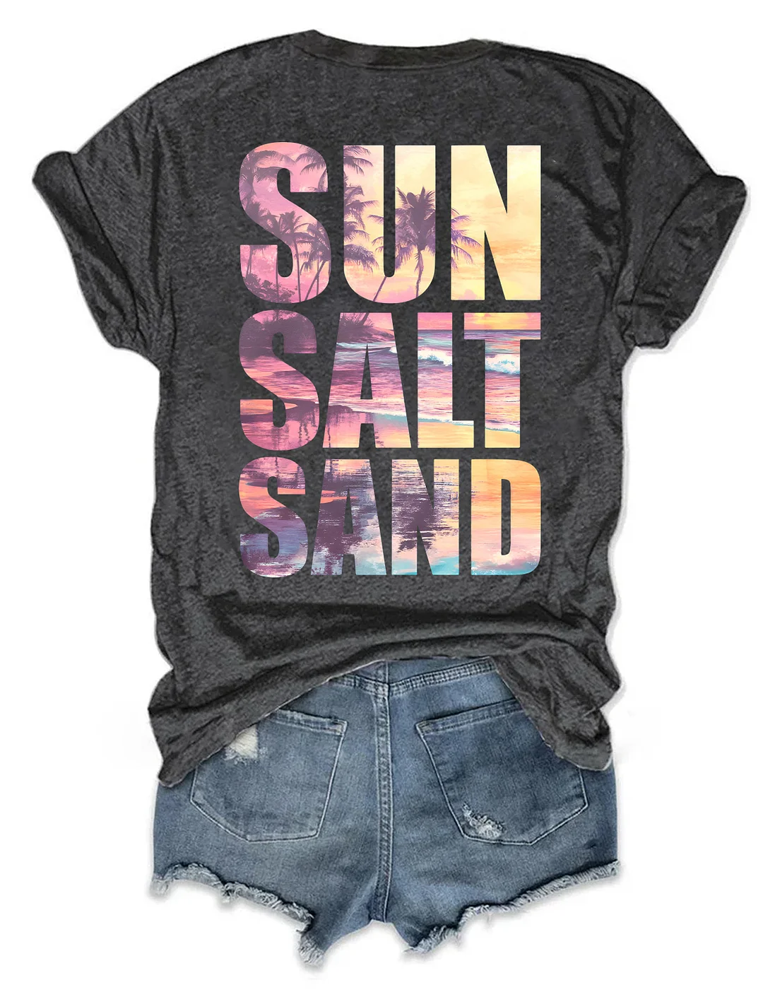 Retro Summer Sun Salt Sand T-shirt