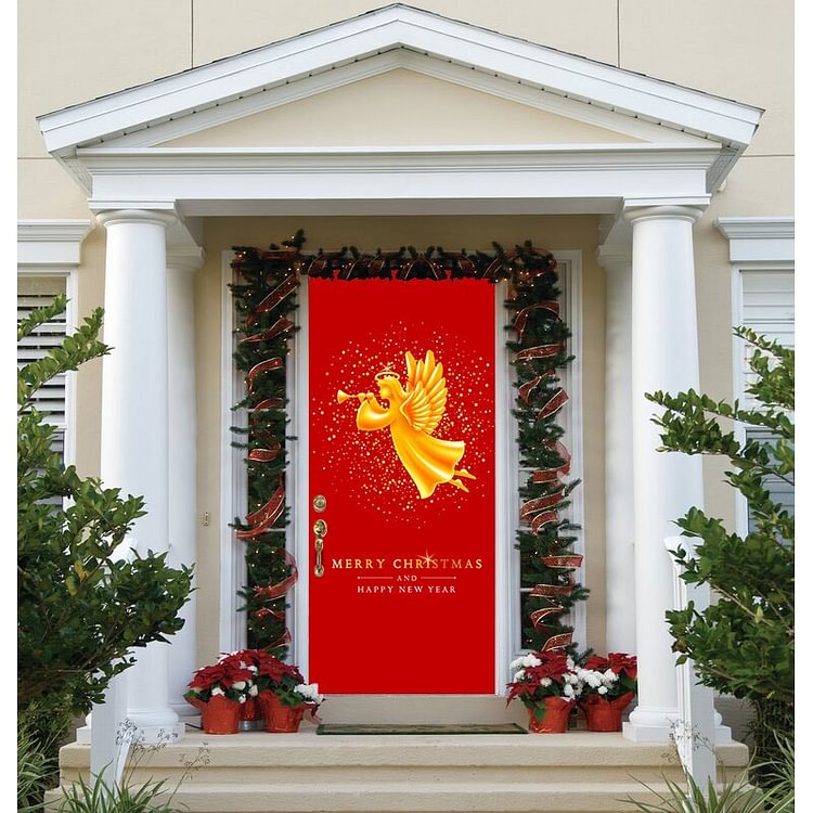 Angel ornament door mural
