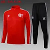 Joyfball 2025/2026 Flamengo Half-Pull Training Suit Red Retro version Football Shirt 1:1 Thai Quality