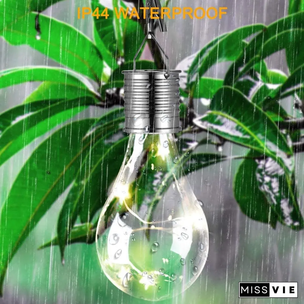Solar Bulb Outdoor Garden Waterproof Panels LED 12V Light Lamp Camping Christmas