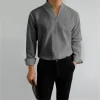 Gentlemans Simple Design Casual Shirt