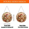 XMAS DIY Acrylic Special Shape Diamond Painting Hanging Pendant Hanging Kit