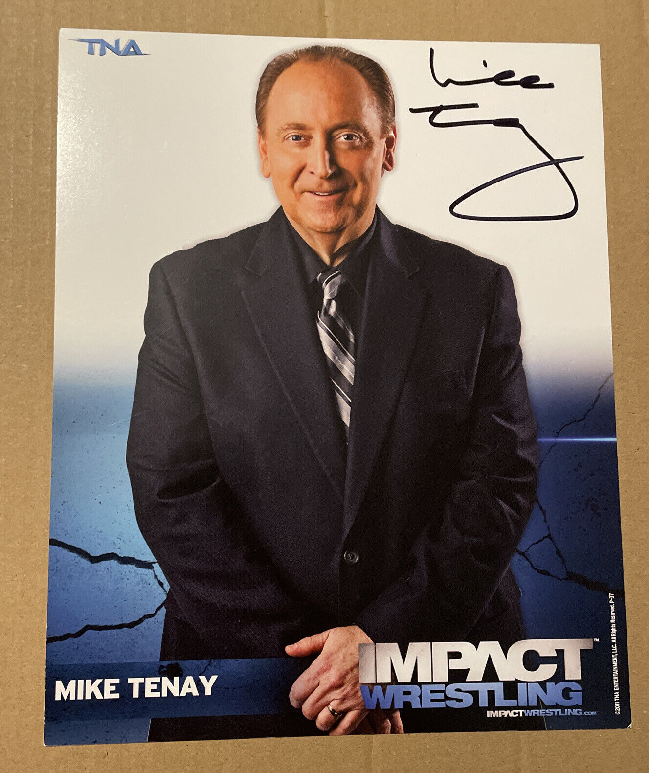 Mike Tenay Announcer Autographed Signed 8X10 Photo Poster painting Wrestling WCW TNA P-37