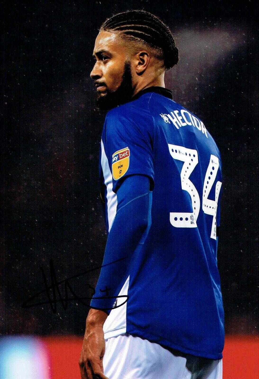 Michael HECTOR Sheffield Wednesday SWFC SIGNED 12x8 Photo Poster painting 2 AFTAL COA