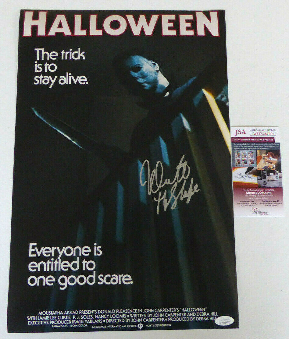 Nick Castle Signed 12x18 Photo Poster painting Autographed, Halloween, Michael Myers, JSA COA