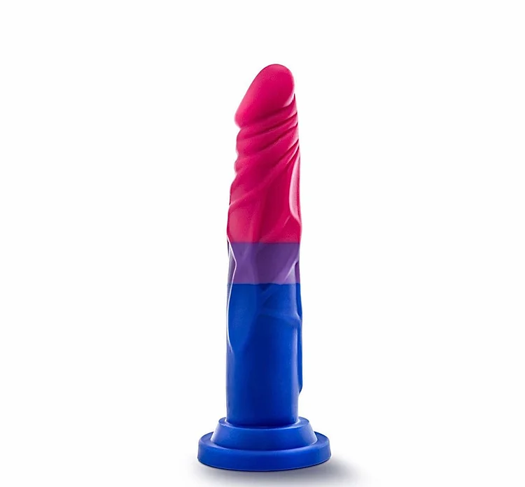 Pornhint Bisexual Pride Vibrating Dildo 6.7 Inch - Hott Love Extreme