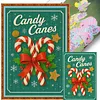 Candy Canes-11CT Stamped Cross Stitch 40*60cm (Big Size)