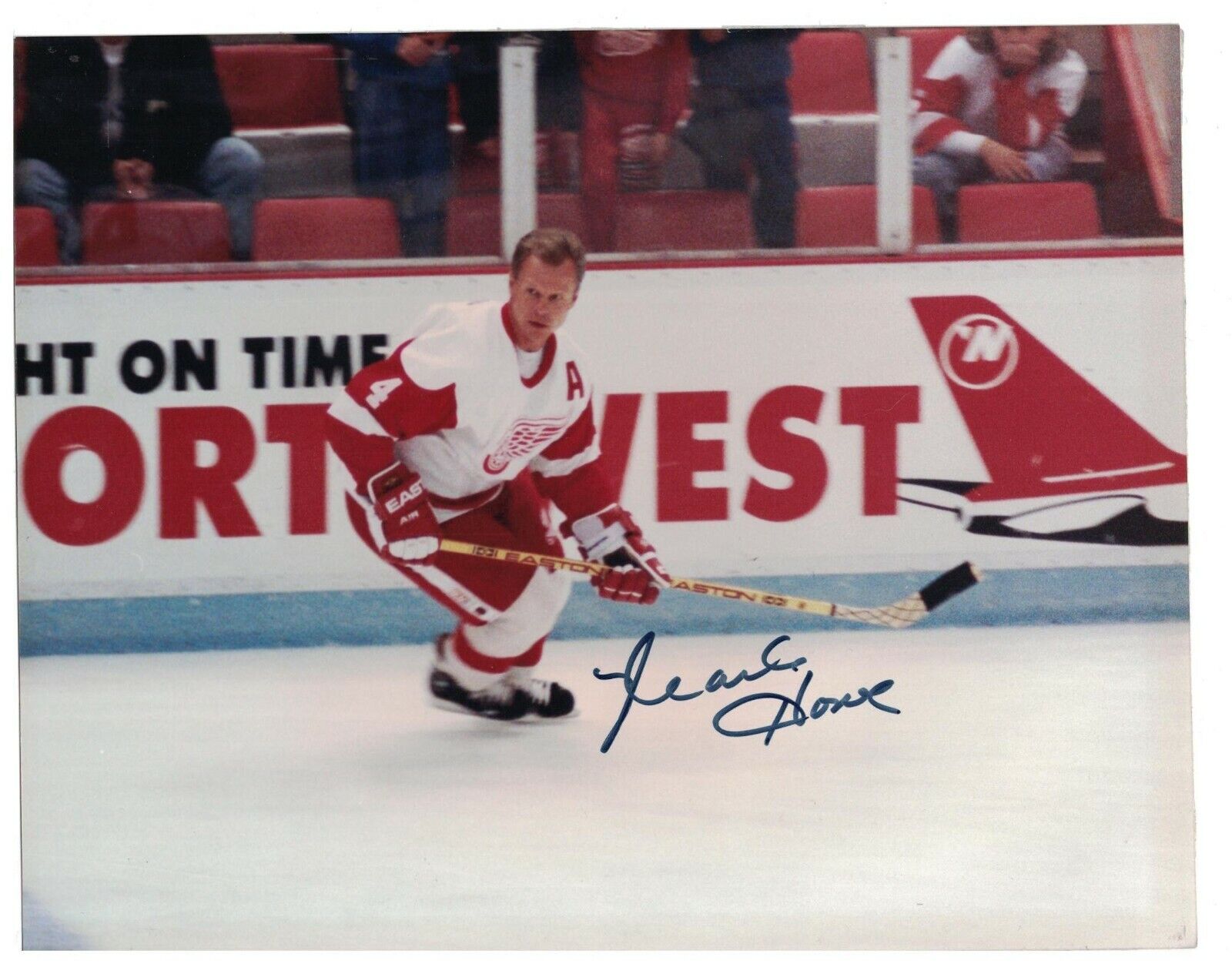 Mark Howe Signed Autographed 8x10 Photo Poster painting Philadelphia Flyers Red Wings HOF