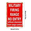 Military Shooting Ranges Off-limits - Metal Tin Signs(8*12Inch/12*16Inch)
