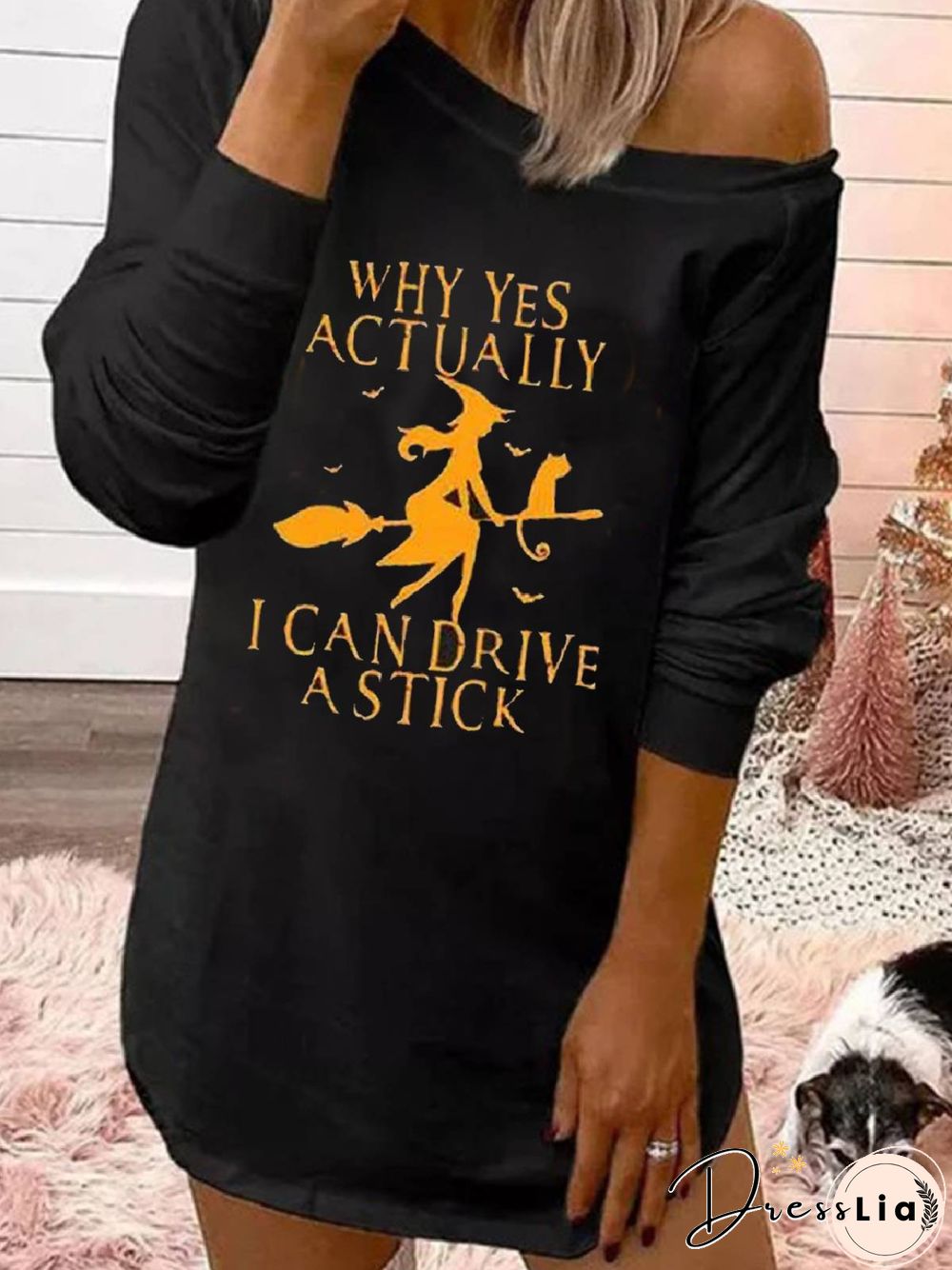 Casual Crew Neck Knitting Dress