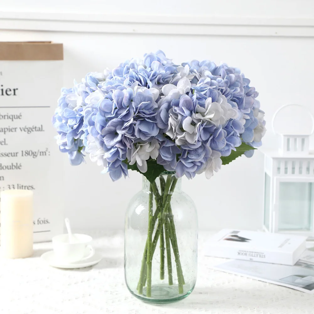 Blue Hydrangea Silk Flower - 21"