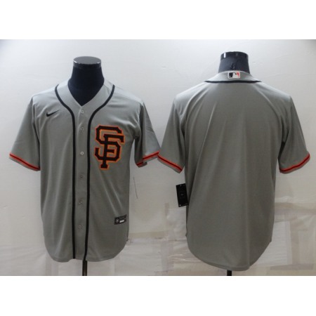 Men's San Francisco Giants Blank Grey Cool Base Stitched Jersey 1ENX