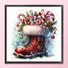 Christmas Boots-11CT Stamped Cross Stitch 50*50cm/19.69*19.69in tapestrymarket