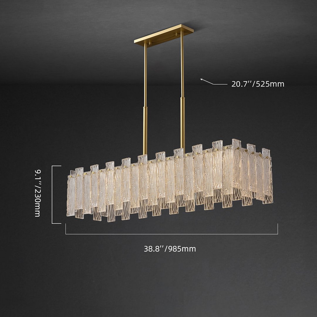 Synfonia Clear Glass Chandelier JOSENART Josenart