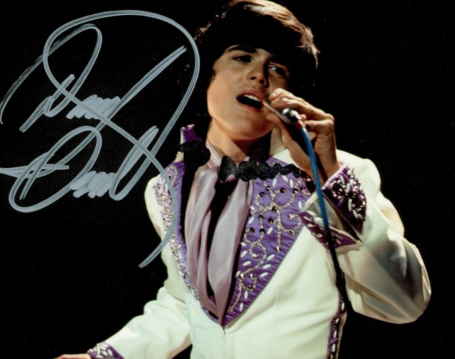 Donny Osmond Hand Signed 6x4 Photo Poster painting The Osmonds Puppy Love Singer Autograph + COA