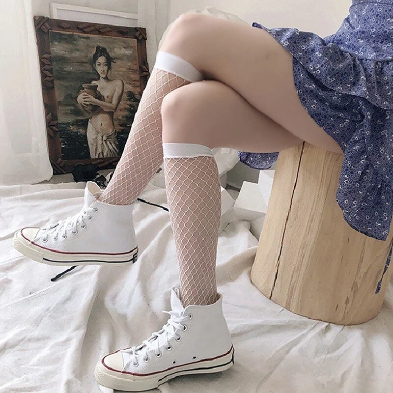 Billionm Selling Sexy Women's Long Fishnet Body Stockings Fish Net Pantyhose Mesh Nylon Tights Lingerie Skin Thigh High Waist Hosiery