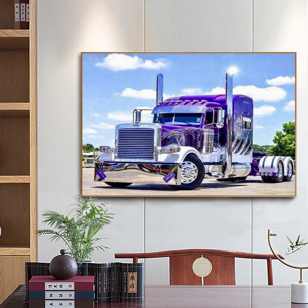 Diamond Painting - Full Round Drill - Vehicle in Farm