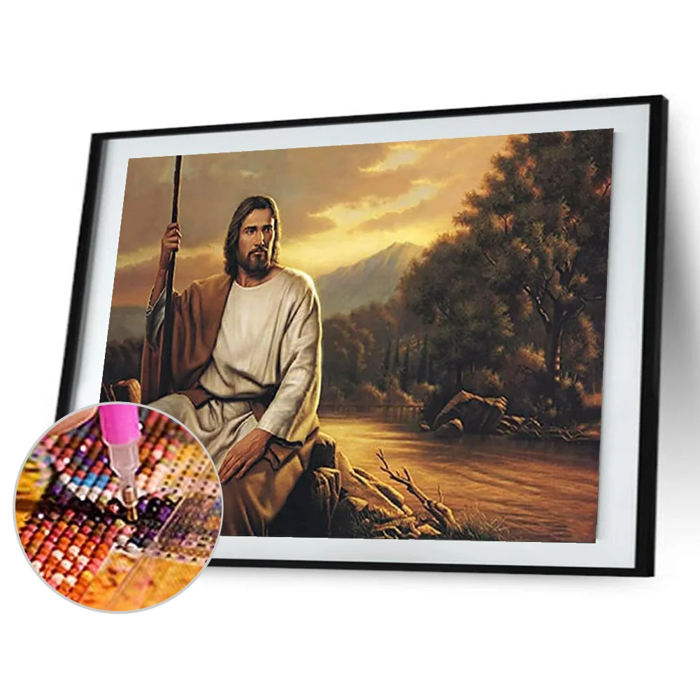 Jesus - Full Round - Diamond Painting(40*60cm)