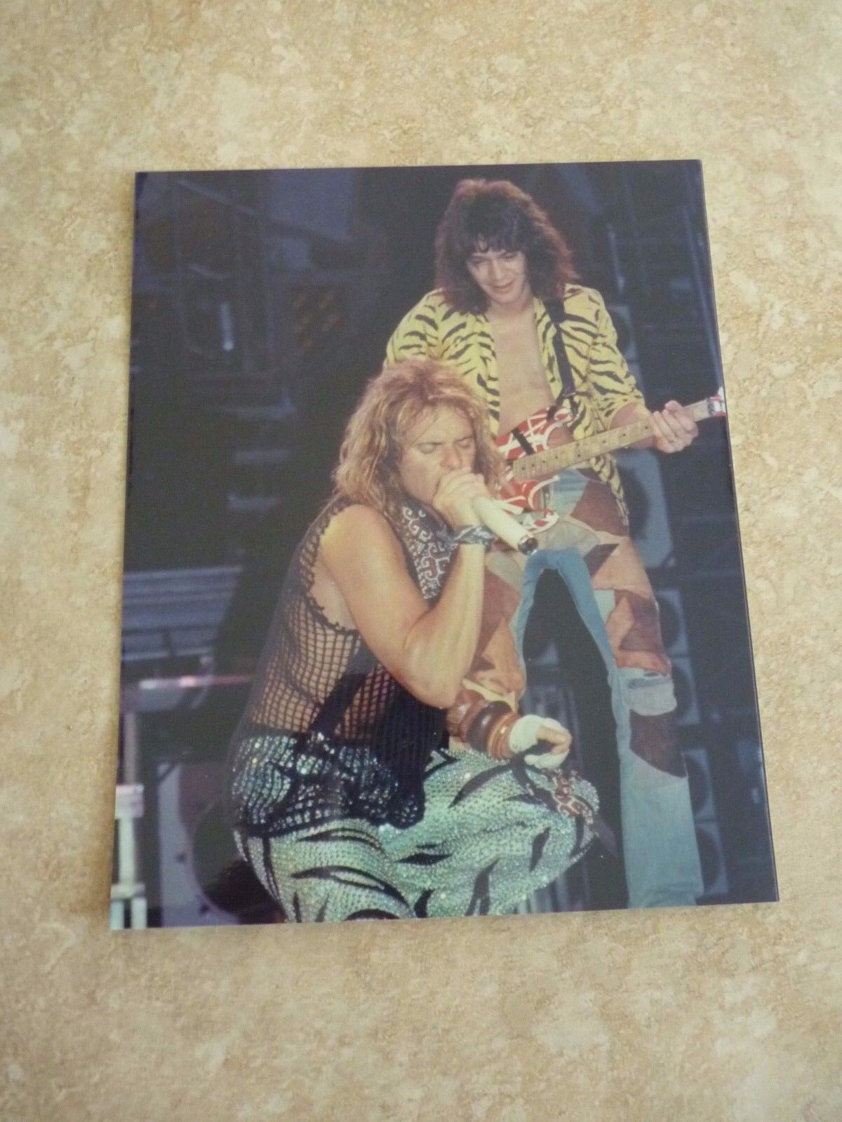 Van Halen Vintage Live 8x10 Combo Photo Poster painting #4 Eddie DLR