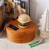 【Good Luck】Creative Gift Original Design Hamburger Rotating Calendar Desktop Decoration Ornaments