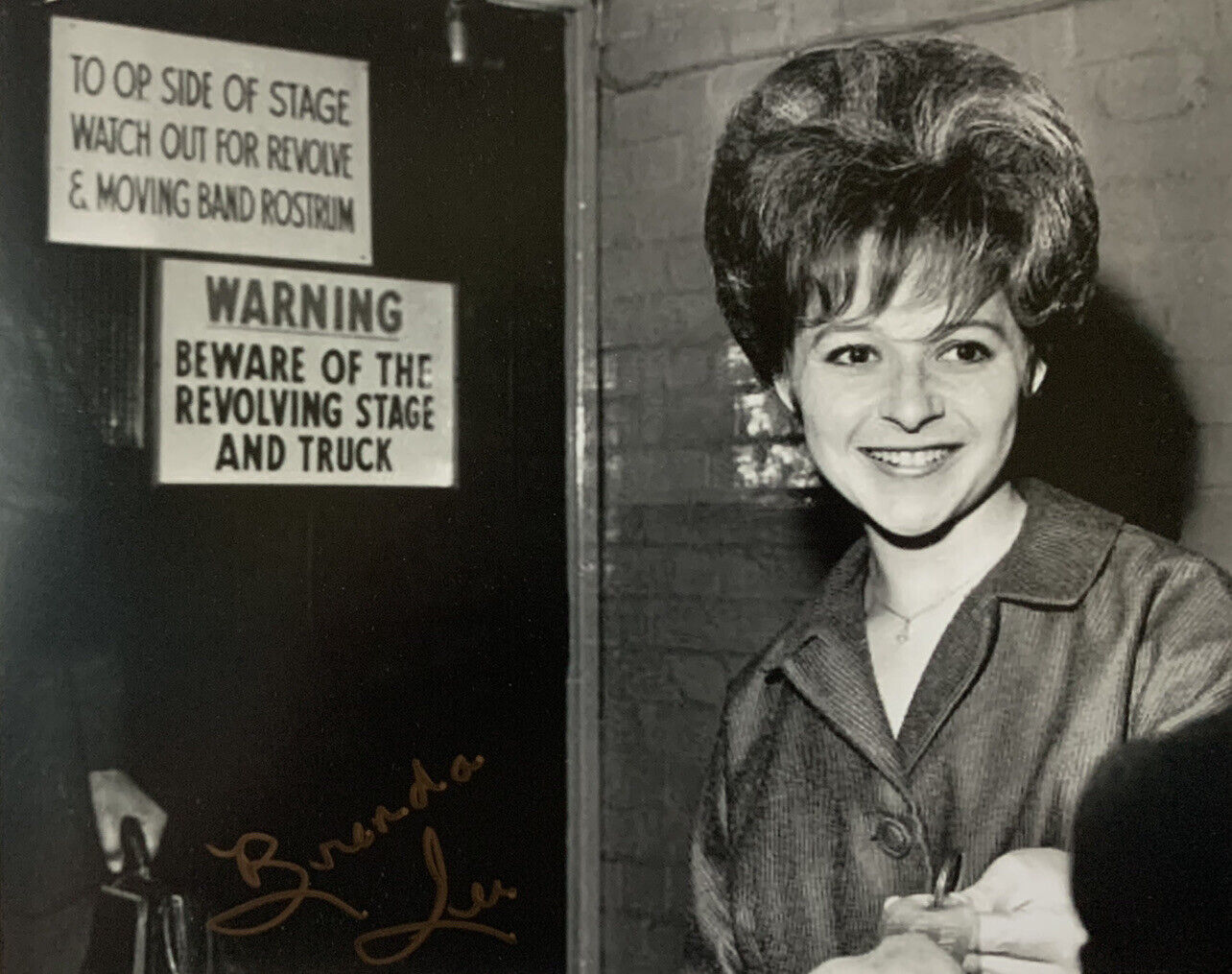 BRENDA LEE HAND SIGNED 8x10 Photo Poster painting CHRISTMAS SINGER AUTOGRAPHED AUTHENTIC RARE