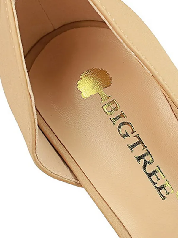 Pointed-Toe Sequined Shallow Cut Pumps