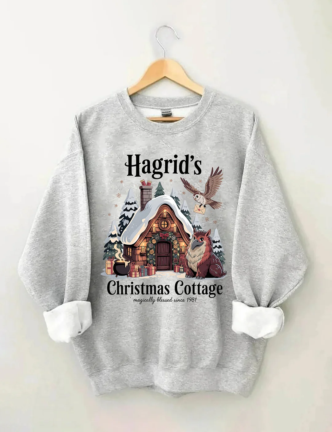 Hagrid's Christmas Cottage Tree Farm Sweatshirt