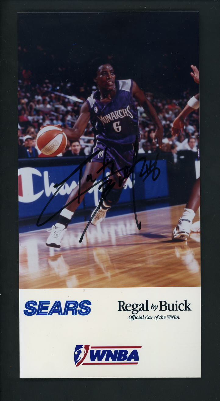 Ruthie Bolton Signed Autographed 4 x 8 Promo Photo Poster painting WNBA Sacramento Monarchs