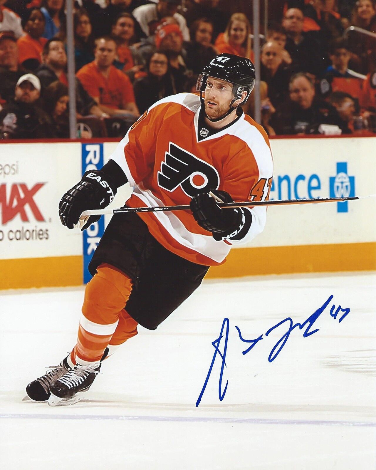 Andrew MacDonald Signed 8x10 Photo Poster painting Philadelphia Flyers Autographed COA