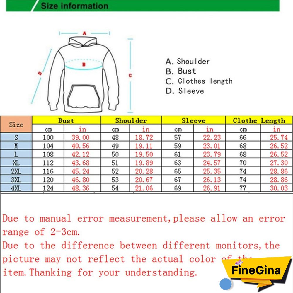 New Men/Women Autumn/Winter Printed Long Sleeve Solid Color Sweatshirt Hooded Pullover Plus Size