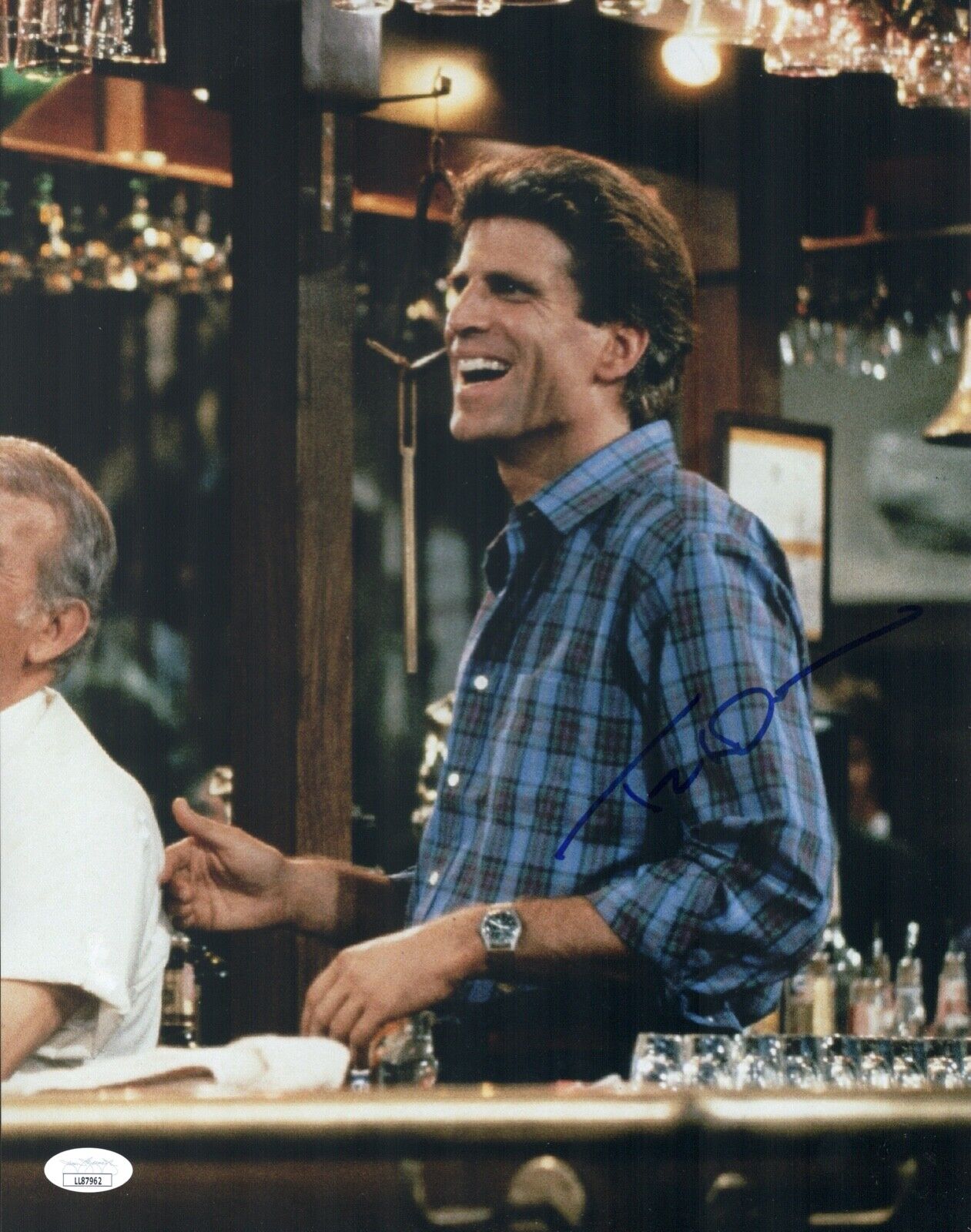 TED DANSON Signed CHEERS 11x14 Photo Poster painting SAM MALONE Autograph JSA COA Cert