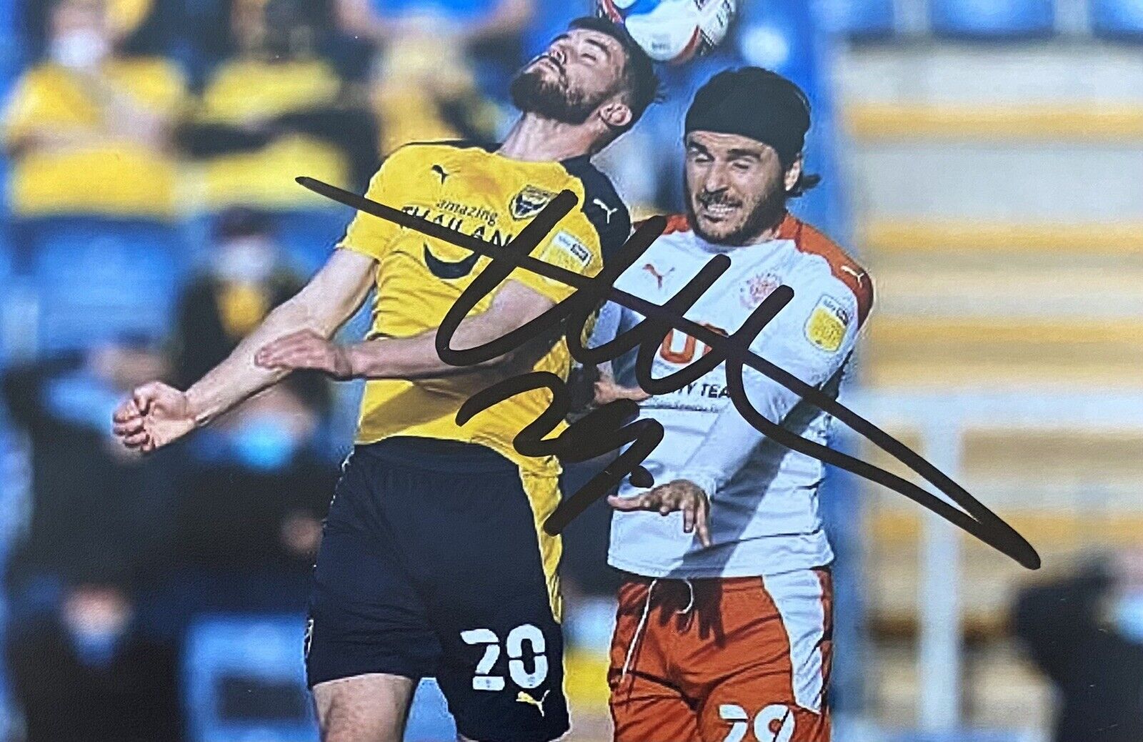 Luke Garbutt Genuine Hand Signed Blackpool 6X4 Photo Poster painting