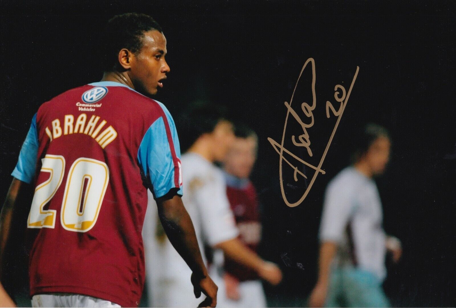 Abdisalam Ibrahim Hand Signed 12x8 Photo Poster painting - Scunthorpe United Autograph.