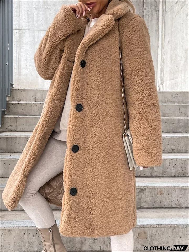 Plush Warm Thickening Winter Oversized Coats For Ladies