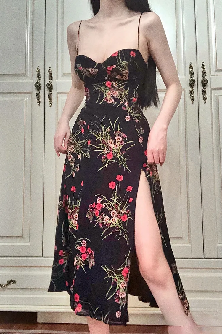 Juliette Black Floral Dress