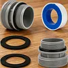 Compatible for Intex 4560 Plastic Pool Pump Hose Adaptor Leak Proof 40mm To 1.5 Inch Converter Kit Rust Proof Pool Hose Fitting Adapter Kit Pools Filter Pumps Piping Parts