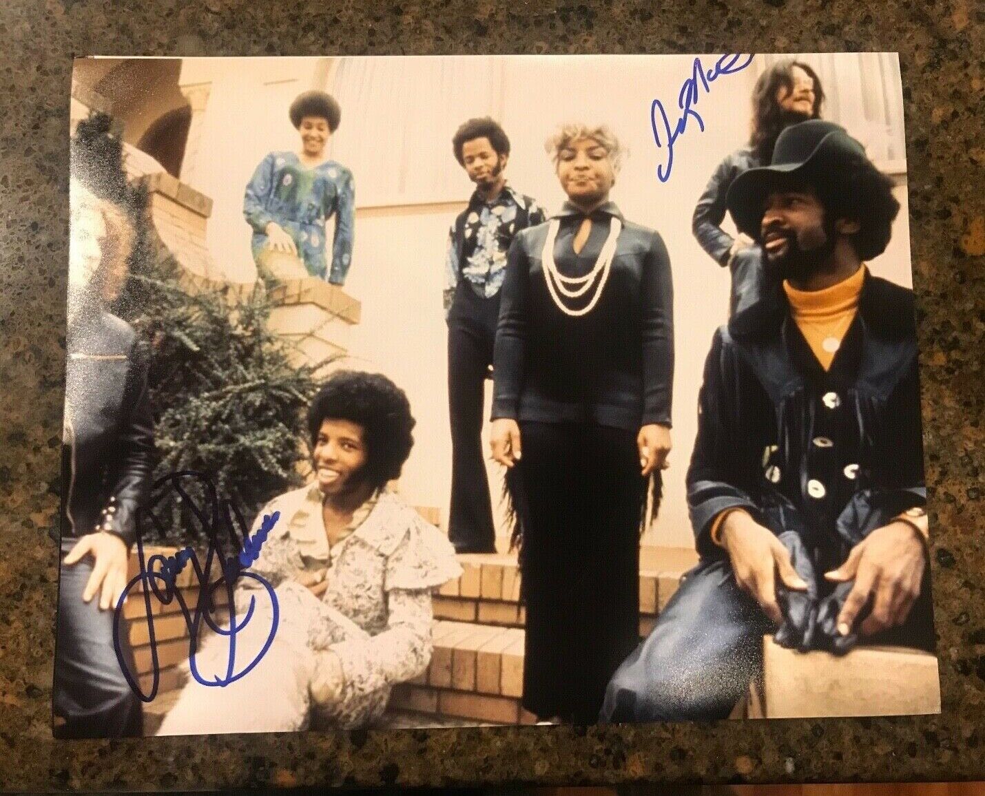 * LARRY GRAHAM & JERRY MARTINI * signed 11x14 Photo Poster painting * SLY & THE FAMILY STONE * 4