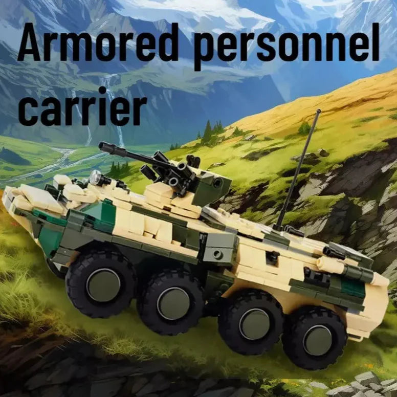 Russian BTR-82 Armored Personnel Carrier Custom Military MOC Minifigure Bricks monstertoys