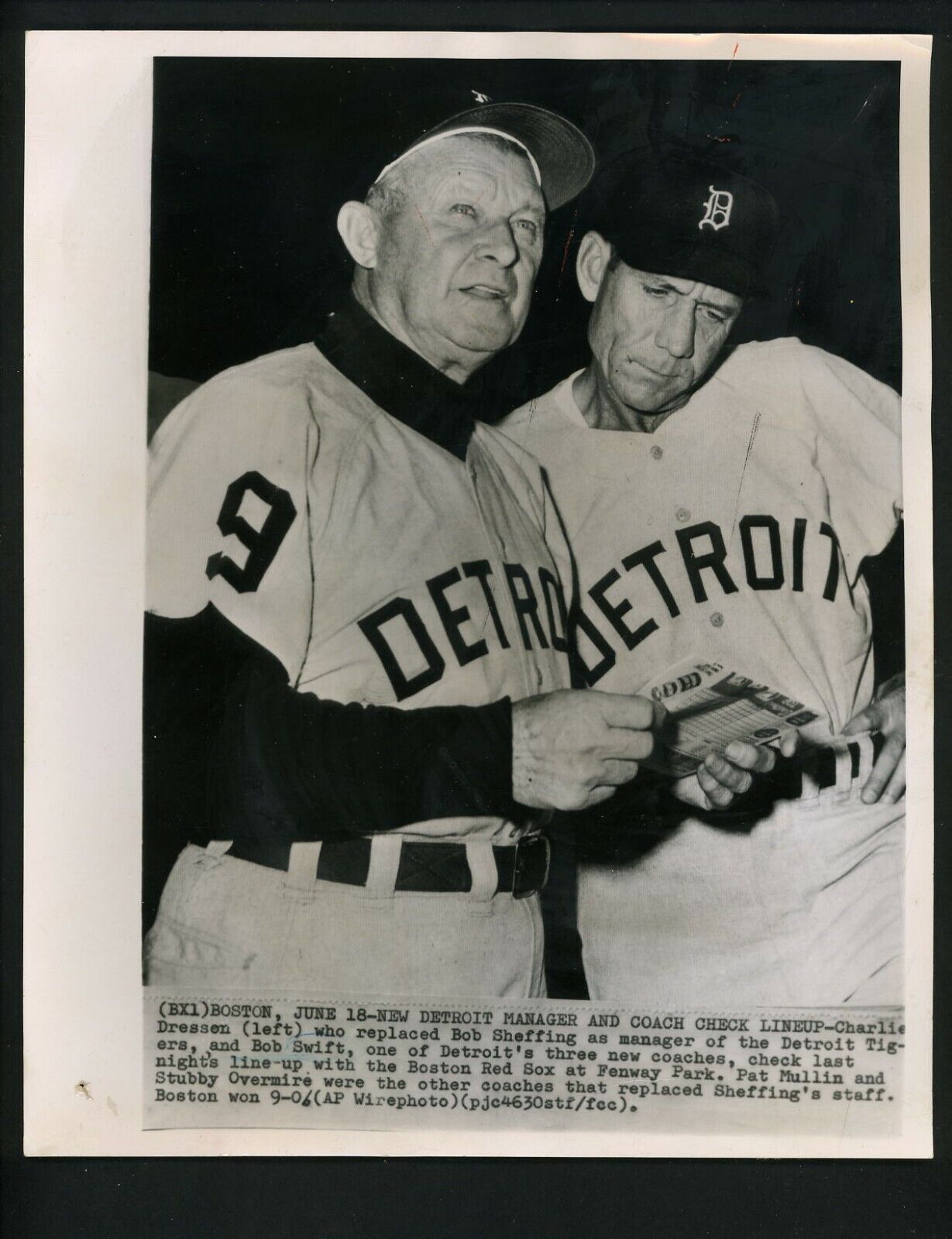 Chuck Dressen & Bob Swift 1963 Press Photo Poster painting Detroit Tigers