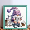 Gnome Reading Newspaper-11CT Stamped Cross Stitch 40*40cm/15.75*15.75in