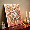 (Pre-Framed)Flowers-Special Shape Diamond Painting Kit(25x25cm)