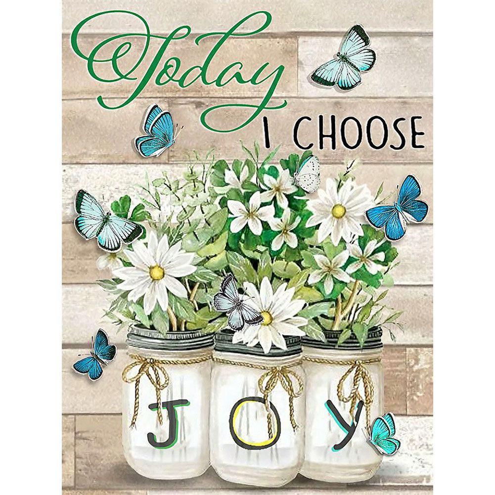 Flowers And Letters (40*50cm) 11CT Stamped Cross Stitch gbfke
