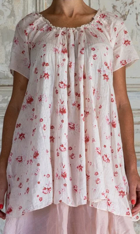 tunic EVY raspberry cotton voile
