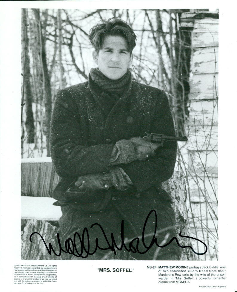 Matthew Modine (Orphans) signed 8x10 Photo Poster painting COA