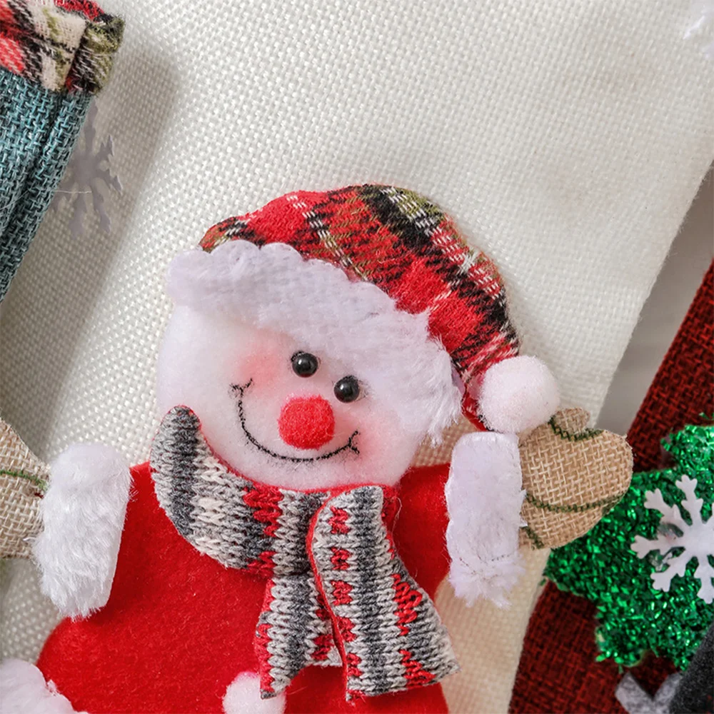 Christmas decorations for canvas candy bags