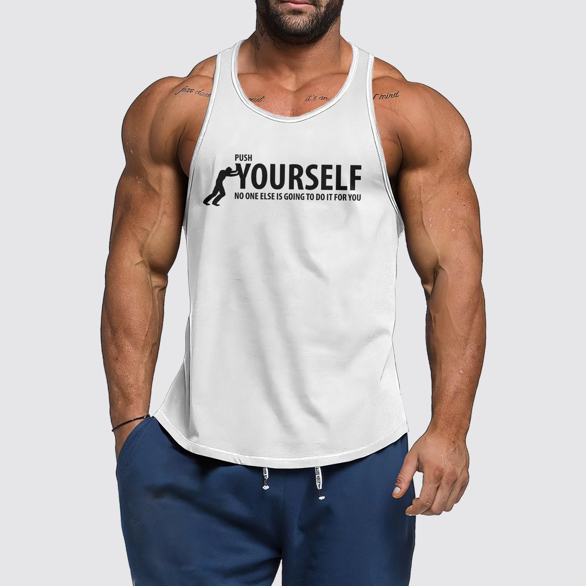 Ultimate Gym Tank Top for Men: Stay Cool and Comfy During Intense Workouts- AA02397